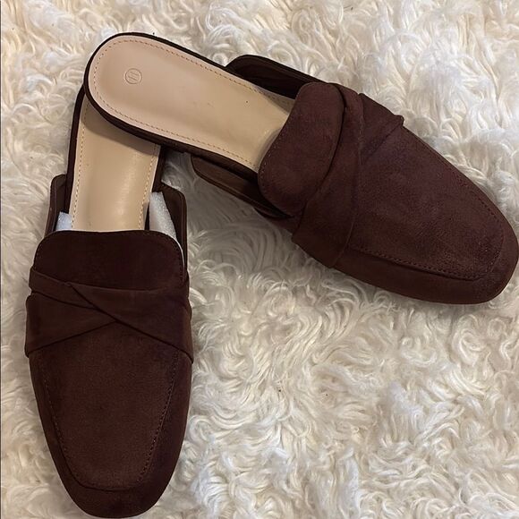 Women's Brown Slipper Mules dust bags included - Picture 7 of 9